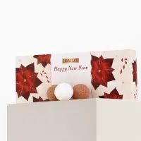 Бомбочки для ванны Happy New Year, аромат сладкая карамель, набор 12 шт. &times; 20 г, URAL LAB