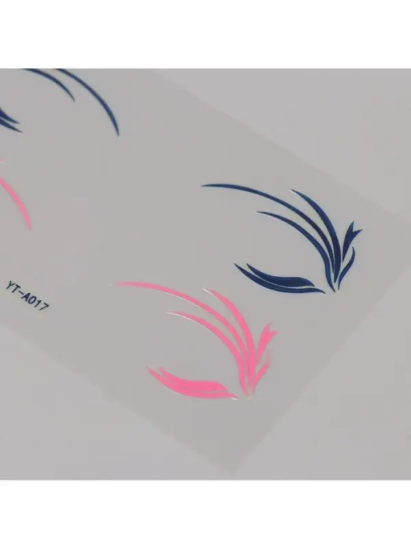 Наклейка на лицо &laquo;Стрелки для глаз. Трава&raquo;, 13&times;13.5 см