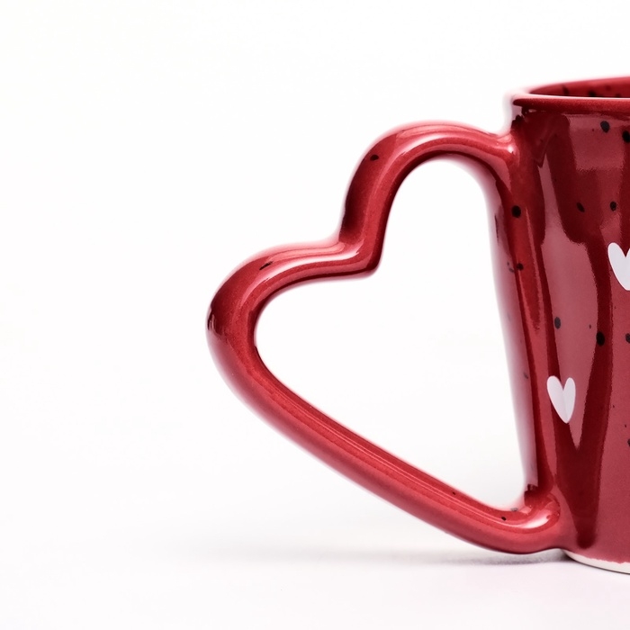Кружка керамическая Дорого внимание «Я тебя люблю», 280 мл, красная