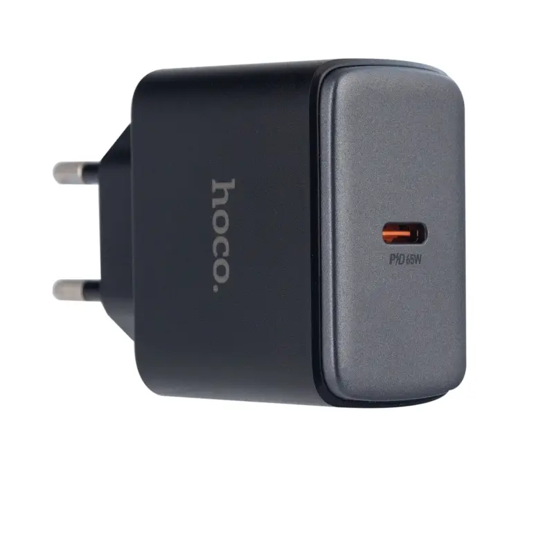 Переходник сетевого зарядного устройства на Type-C PD65W C159A  HOCO черное