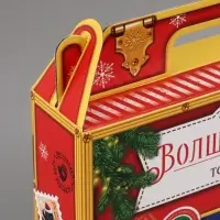 Коробка подарочная, самосборная &laquo;Новогодняя почта&raquo;, 33.7&times;25.7&times;7.9 см
