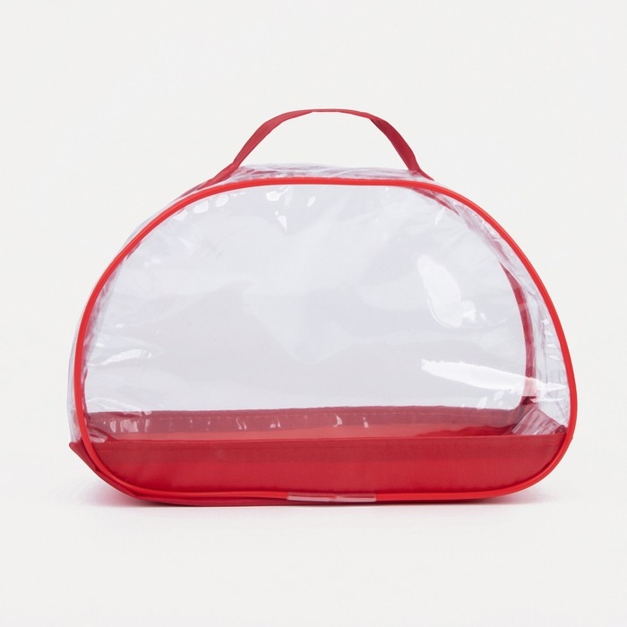 Косметичка на молнии, с ручкой, с ручкой, с ручкой, цвет красный Косметичка на молнии, с ручкой, с ручкой, с ручкой, цвет красный