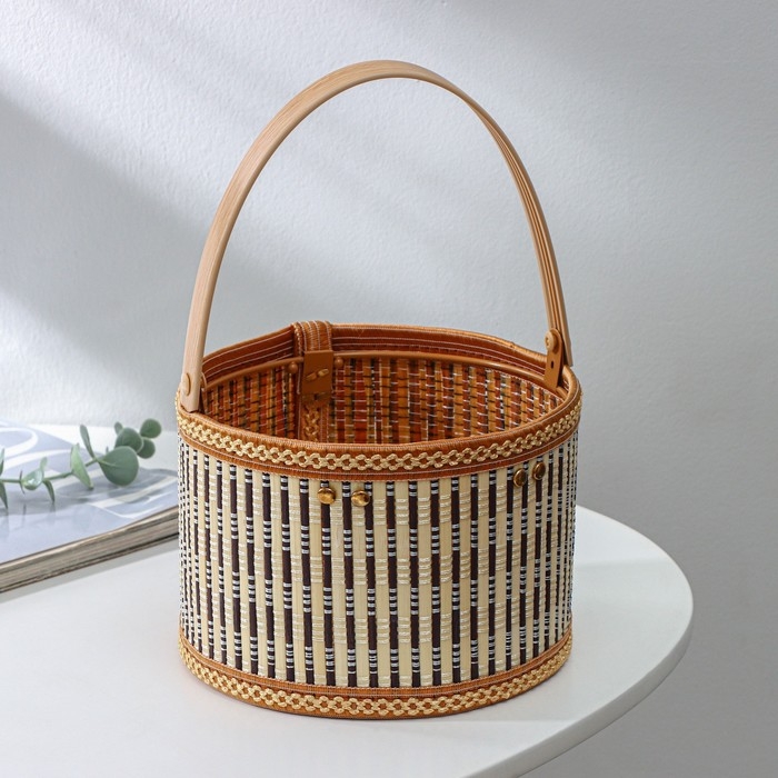 Корзина для хранения Доляна Nature, 18×18×12, бамбук Корзина для хранения Доляна Nature, 18×18×12, бамбук