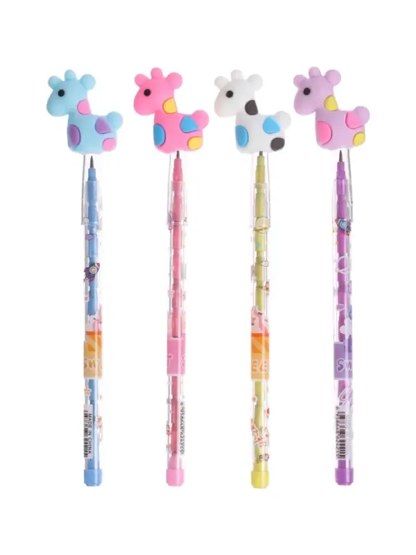 Карандаш-прикол секционный Calligrata &laquo;Жираф&raquo;, НВ, МИКС