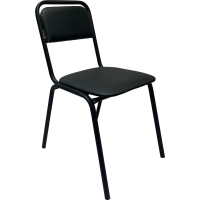 Стул КО_Echair РС01.00.42 каркас черный, к/з черный 201