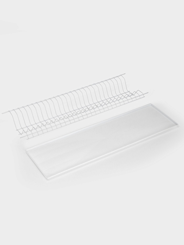 Сушилка для посуды с поддоном для шкафа 80 см, 76.5×25.6 см, белая