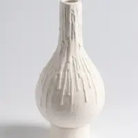 Ваза «Кристилис», 22×10.5 см, керамика, белая