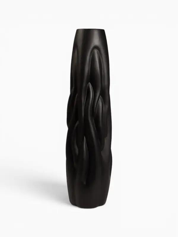 Ваза для цветов напольная &laquo;Бертольдо&raquo;, 58&times;12 см, керамика, чёрная