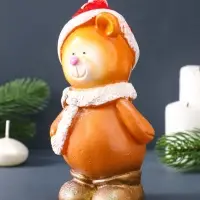Свеча фигурная "Мишка в красной шапке" 8х8х17,5 см