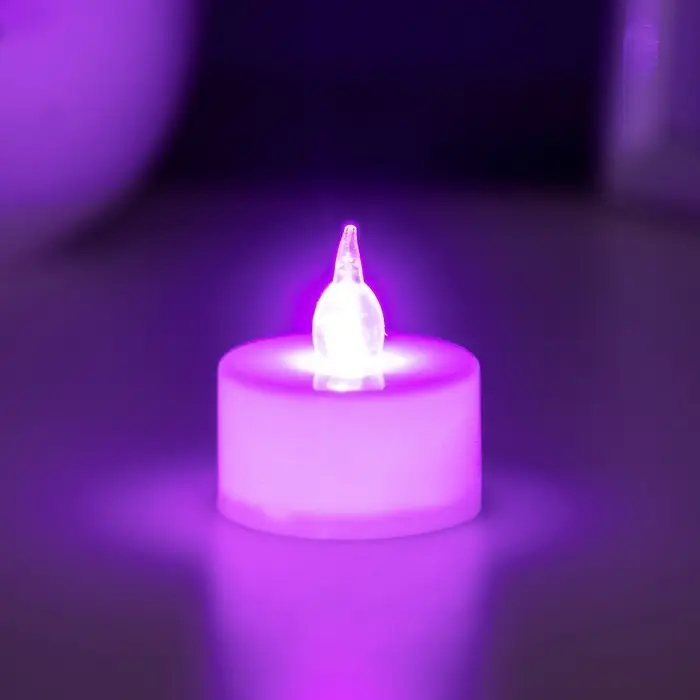 Светодиодная свеча, ночник LED RISALUX «Малая», RGB, h=4 см