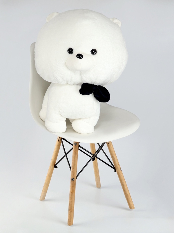 Мягкая игрушка «Собака в бабочке», 60 см, цвет белый