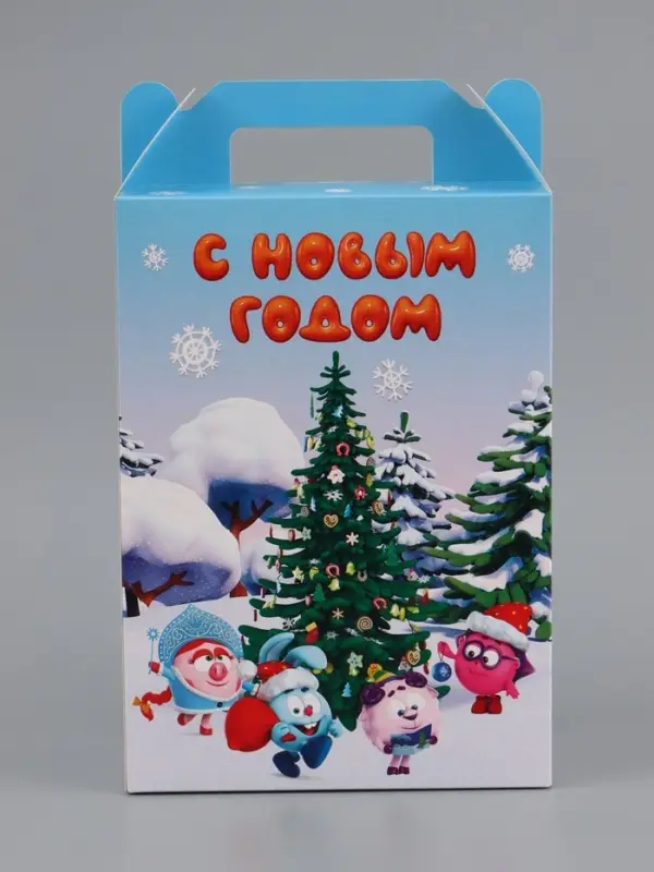 Коробка складная &laquo;С Новым годом&raquo;, 20&times;33&times;10 см, Смешарики, самосборная
