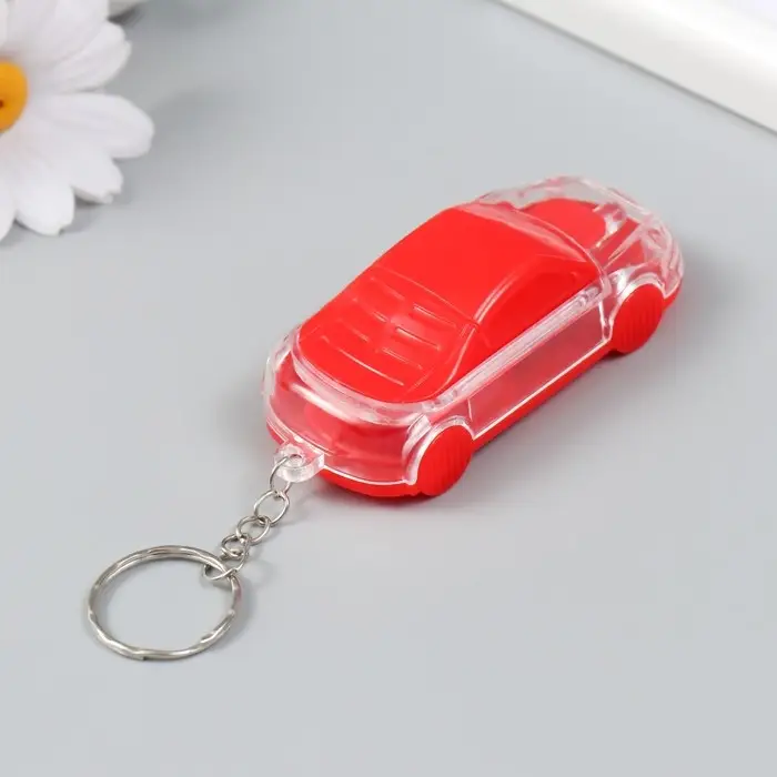 Фонарик брелок для ключей на кольце «Машина», с открывашкой, мигает, 2.7×3.6×7.8 см, МИКС Фонарик брелок для ключей на кольце «Машина», с открывашкой, мигает, 2.7×3.6×7.8 см, МИКС