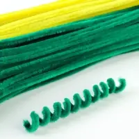 Синельная проволока 100 шт., 30&times;0.8 см, жёлтая, и, зелёная