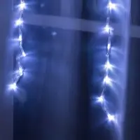 Гирлянда &laquo;Водопад&raquo; 2&times;1.5 м, IP20, прозрачная нить, 400 LED, свечение белое, 8 режимов, 220 В