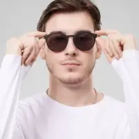 Очки солнцезащитные &laquo;Панто&raquo;, uv 400, линза 5&times;4.5 см, фиолетовые