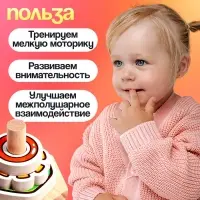 Развивающий набор IQ-ZABIAKA &laquo;Собери колечки&raquo;, 3+