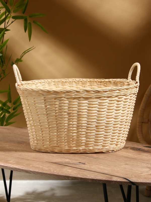 Корзина для белья, 46х36х32 см, ротанг