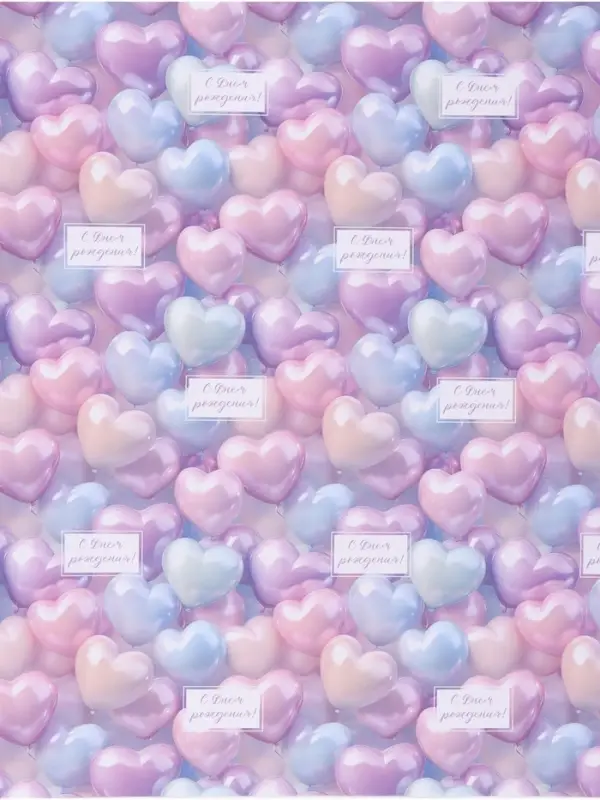 Бумага упаковочная &laquo;Шары&raquo;, 70 &times; 100 см