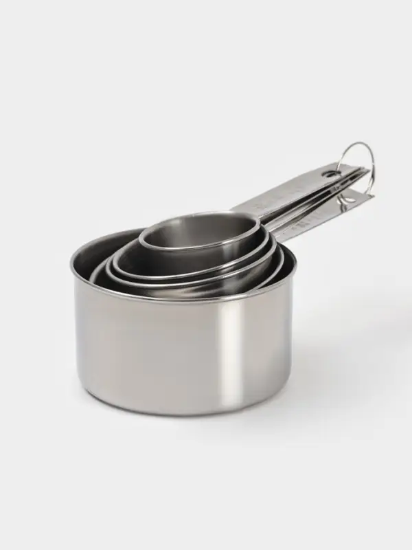 Набор мерных ложек Доляна &laquo;Кристалл&raquo;, 5 шт.: 30/60/80/125/250 мл, нержавеющая сталь, серебристый