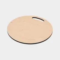 Доска разделочная сувенирная Дарим Красиво «Символ года. С новым годом», d=25.5 см, дерево, разноцветная