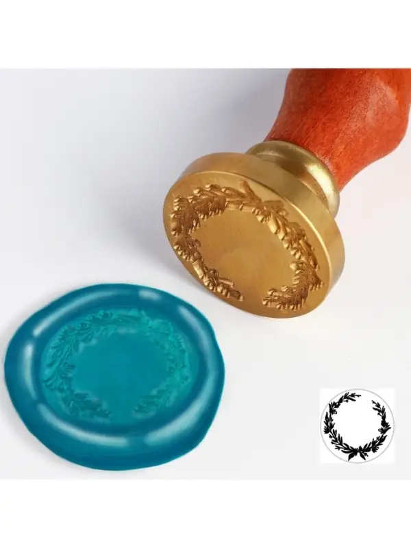 Сургучная печать &laquo;Венок&raquo;, 12.5&times;4&times;4 см