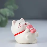 Сувенир полистоун "Манэки-нэко" набор 5 шт 4х4х4,5 см