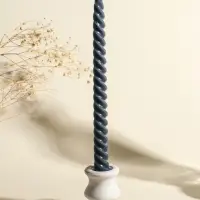 Набор свечей витых, 2&times;25 см, 4 шт., палитра серого, 25.5&times;8.8&times;2.4 см