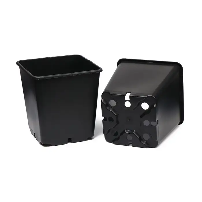 Горшок для рассады, 11 л, 25&times;25&times;26 см, чёрный