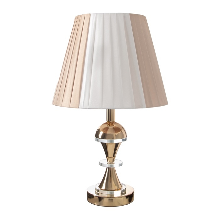 Лампа настольная Лампа настольная "Стиль" 1х40Вт Е27+ LED подсветка 3Вт золото 28х28х46см