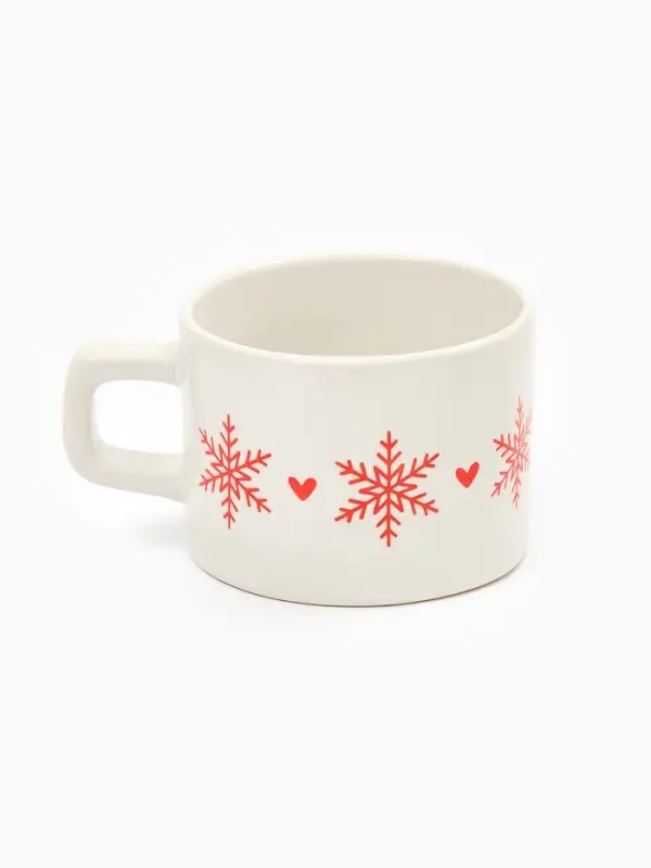 Кружка керамическая новогодняя «Зимняя романтика», 320 мл, ручная работа