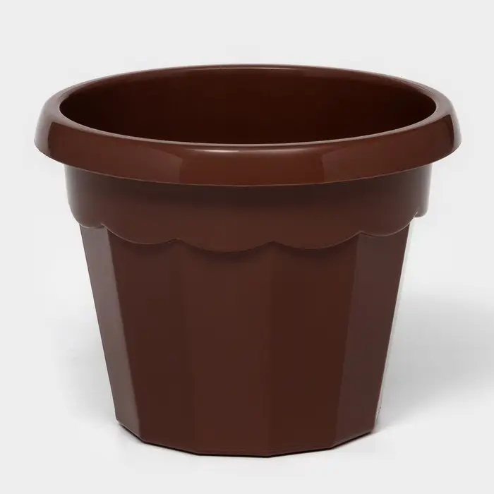 Горшок для цветов с поддоном «Доляна. Эрика», 700 мл, пластиковый, коричневый Горшок для цветов с поддоном «Доляна. Эрика», 700 мл, пластиковый, коричневый