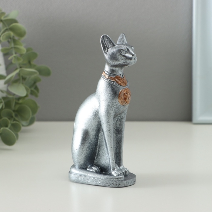 Фигура Фигура "Богиня Бастет" серебро, 12см