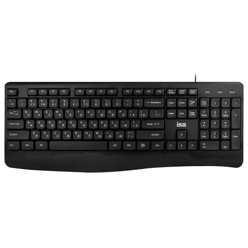 Клавиатура проводная ISA KB-04 черная