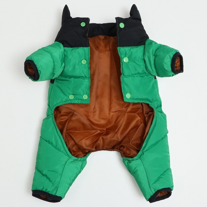 Комбинезон "Умка", размер 12 (ДС 28 см, ОГ 38 см, ОШ 27 см), чёрно-зелёный