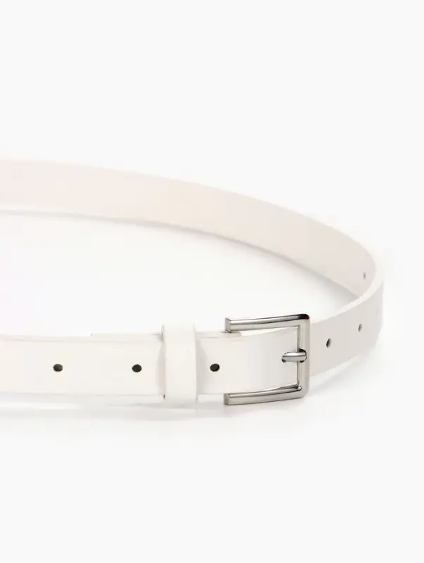 Ремень женский, 1 прокол, 1.8&times;105 см, пряжка металл, белый