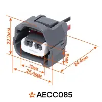 Разъём 2 pin с проводами для катушки зажигания Chevrolet, Daewoo, Hyundai