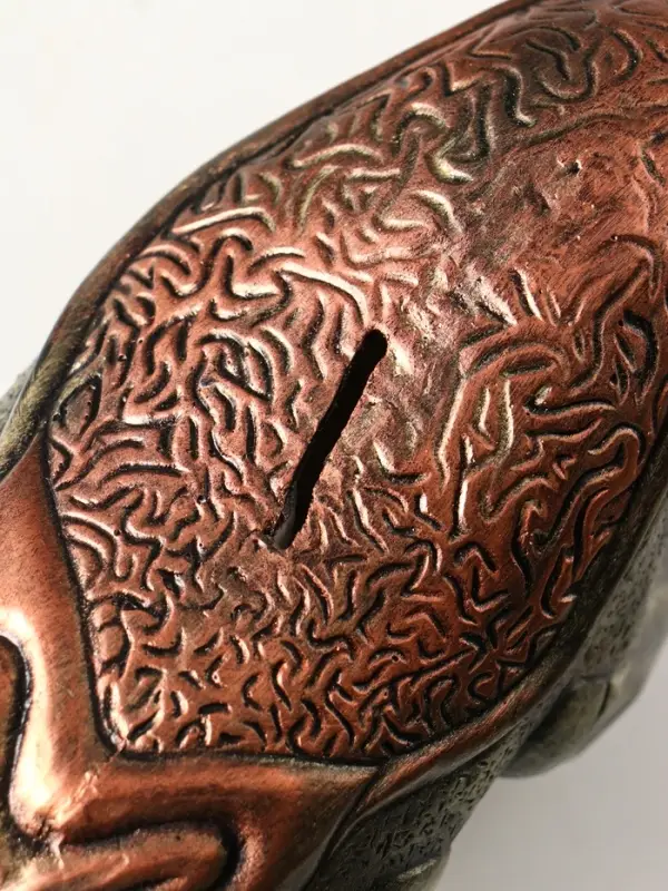 Копилка "Бык" 12х18,5х9,5 см, золото