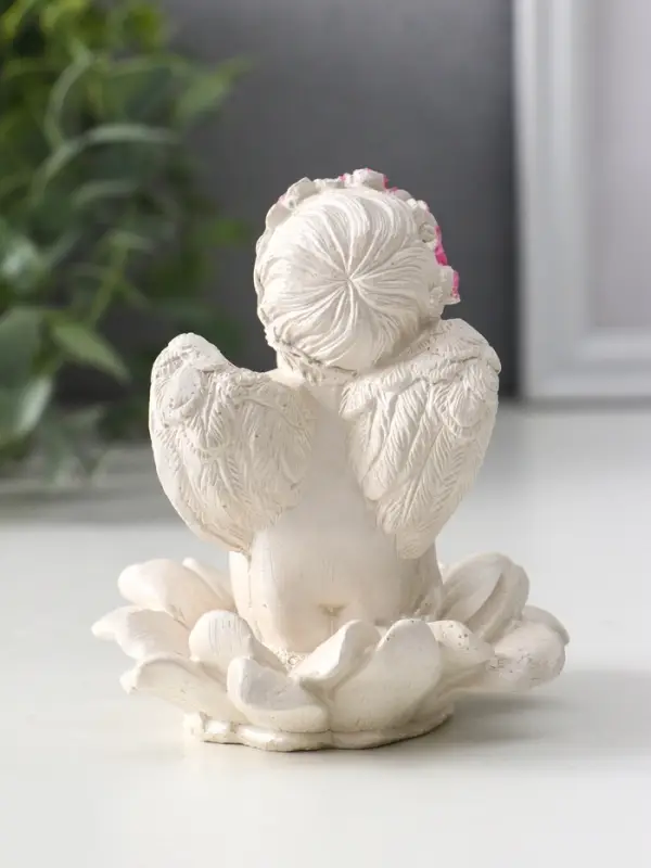 Фигура «Ангел на цветке», 8.5×7.5×7 см, перламутр