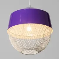 Светильник потолочный BayerLux Lea, 1&times;40 Вт, Е27, темно-фиолетовый, 26&times;26&times;32 см