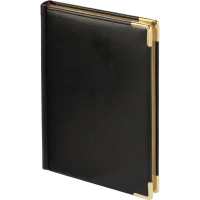 Ежедневник недатированный А5+, 145х205,Sidney Nebraska,чер,з.уг 3-128/17