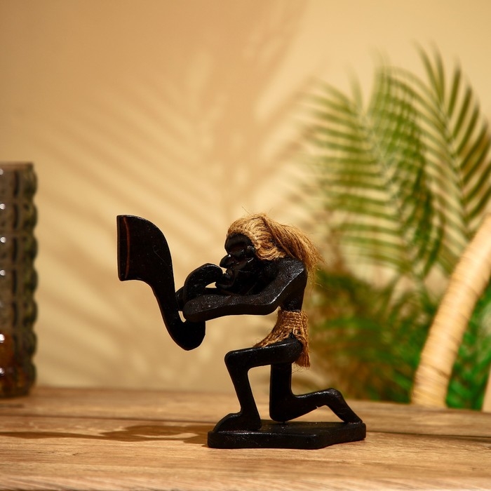Сувенир из дерева «Абориген музыкант», 15×8×19 см Сувенир из дерева «Абориген музыкант», 15×8×19 см