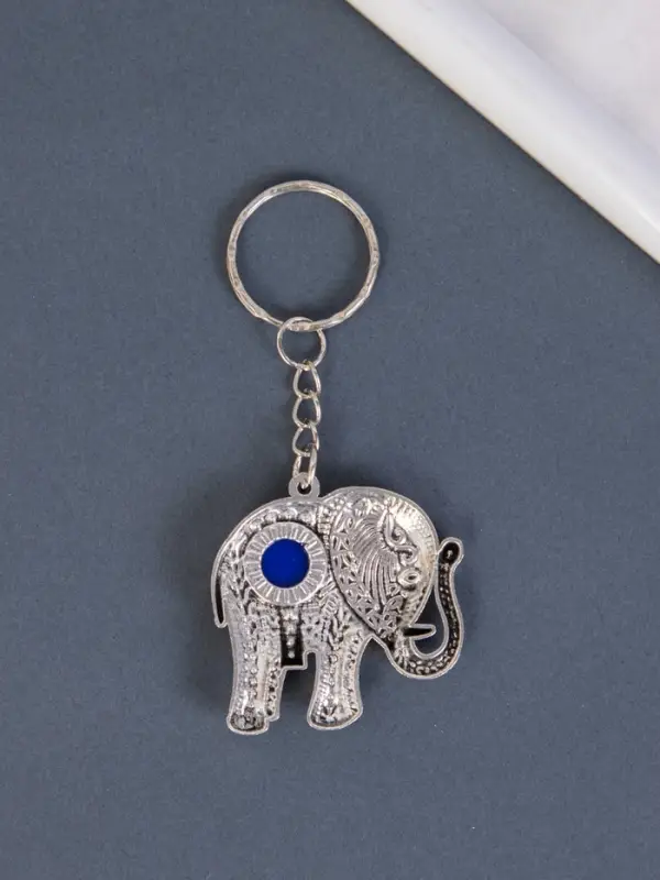 Брелок для ключей на кольце &laquo;Индийский слон от сглаза&raquo;, металл, 4&times;4.5 см