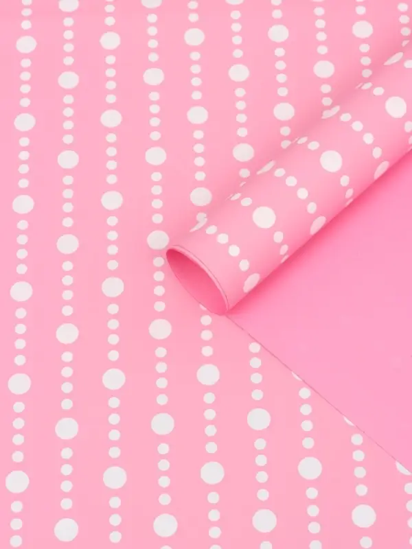 Пленка для цветов, "Бисер", розовая, 57х57 см