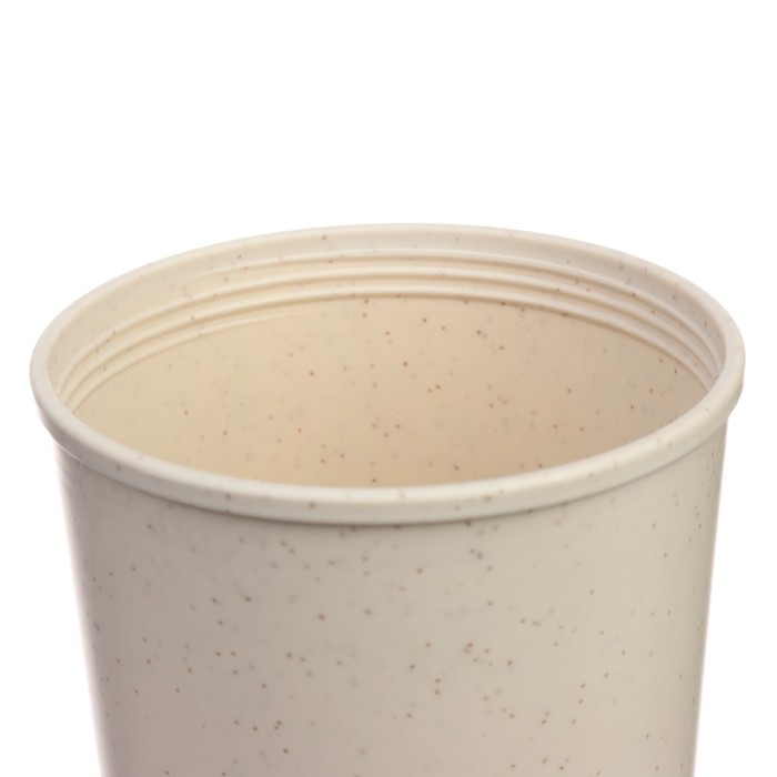 Термостакан для кофе, 380 мл, с крышкой, 12.4 × 8.6 см, PP пластик, красный