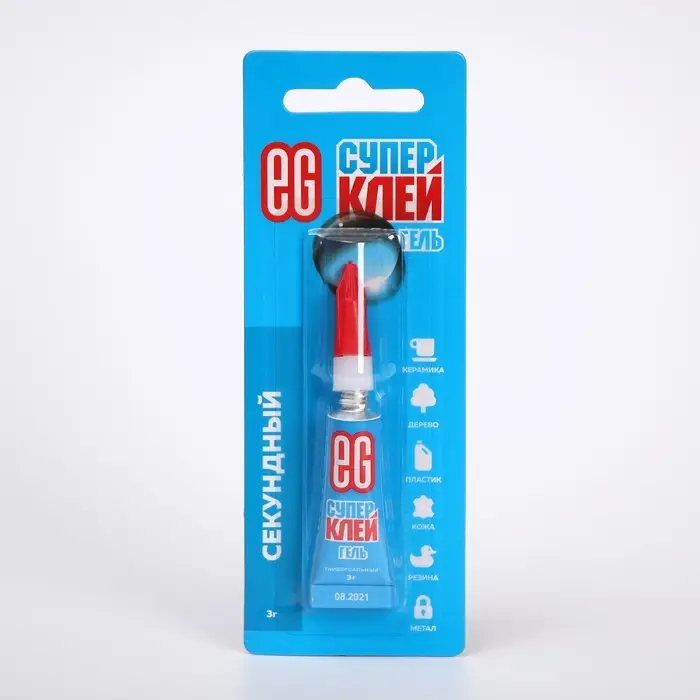Супер-клей моментальный  Супер-клей моментальный "Еврогарант", гель, 3 г