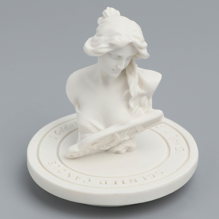 Свеча в бетоне ароматическая  Свеча в бетоне ароматическая "Персик", соевый воск