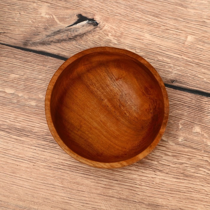 Тарелка 15х15х6 см, тиковое дерево