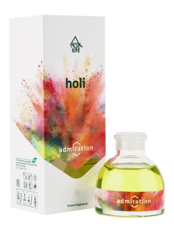 Диффузор ароматический с палочками Holi Admiration, 50 мл