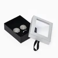 Набор подарочных коробочек 6 шт. под набор &laquo;Селебрити&raquo;, 7&times;9 см, серебристый, чёрный